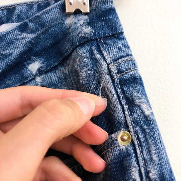 FRAME Le Mini Boot Leg Distressed Mid Rise Medium Wash Denim Jeans 26 NWT - Picture 9 of 13